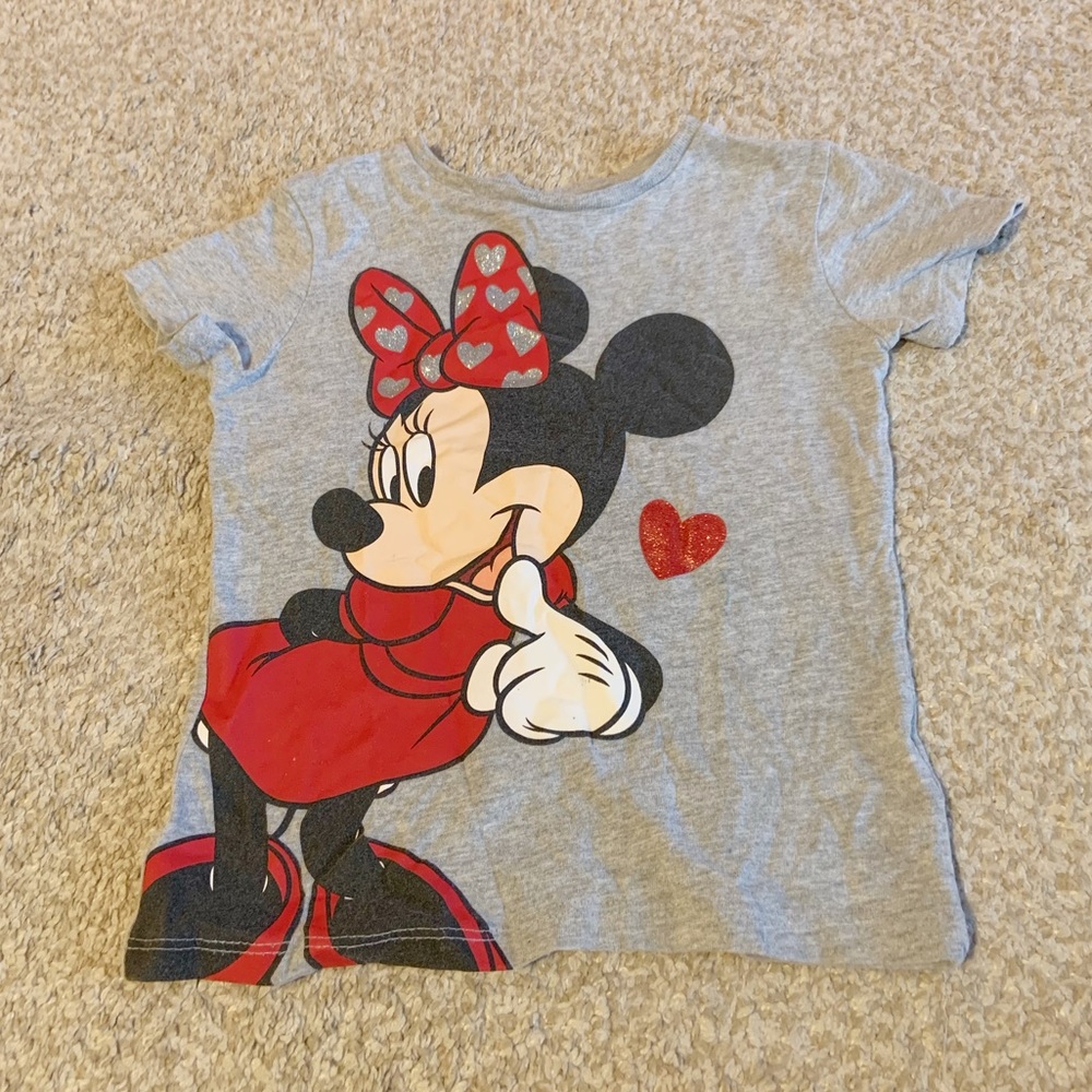 Authentic Disney Minnie Mouse Toddler Girls Tee 4T